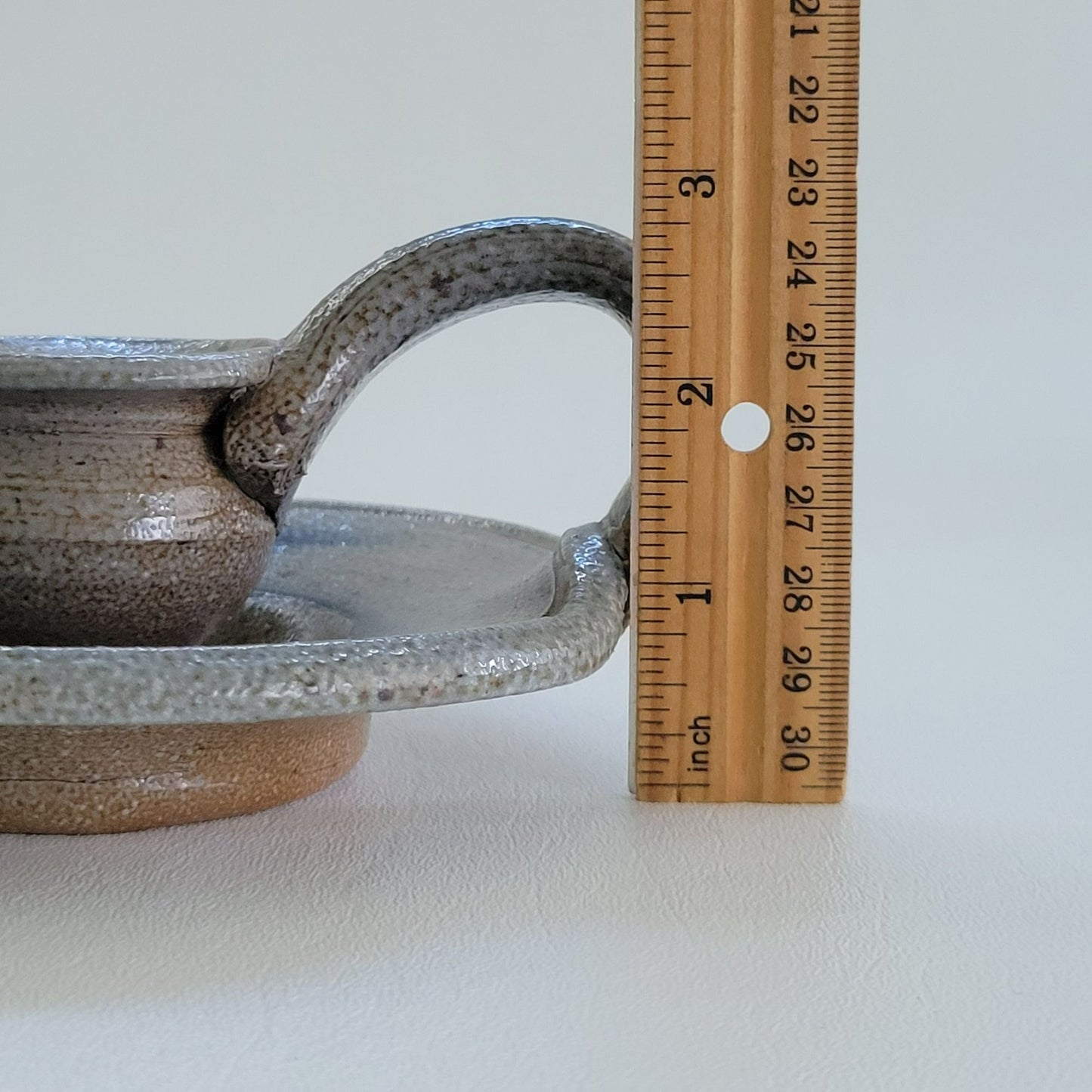 Rowe Pottery Candlestick Holder, Handmade c.1982 USA