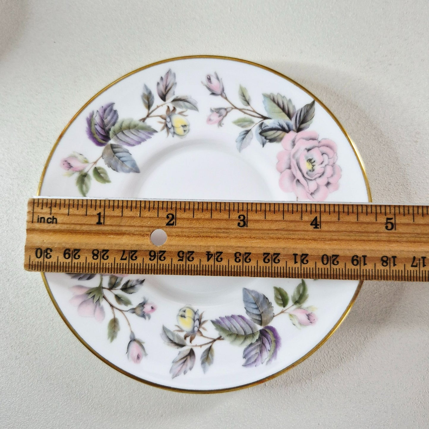 Royal Worcester "June Garland" Espresso Cup & Saucer, 2 Sets, c.1965-85 England