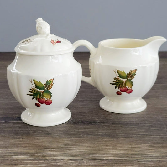 Wedgwood Drury Lane Creamer & Sugar Bowl,  c.1962-69 England