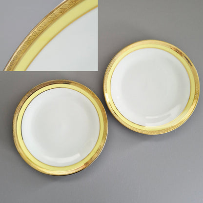Richard Ginori "Palermo Yellow" Bread Plate, Set of 2 Italy c.1960-70s
