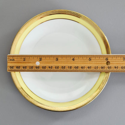 Richard Ginori "Palermo Yellow" Bread Plate, Set of 2 Italy c.1960-70s