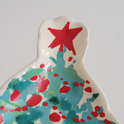 Lenox Holiday Tree Canape Plate 10"