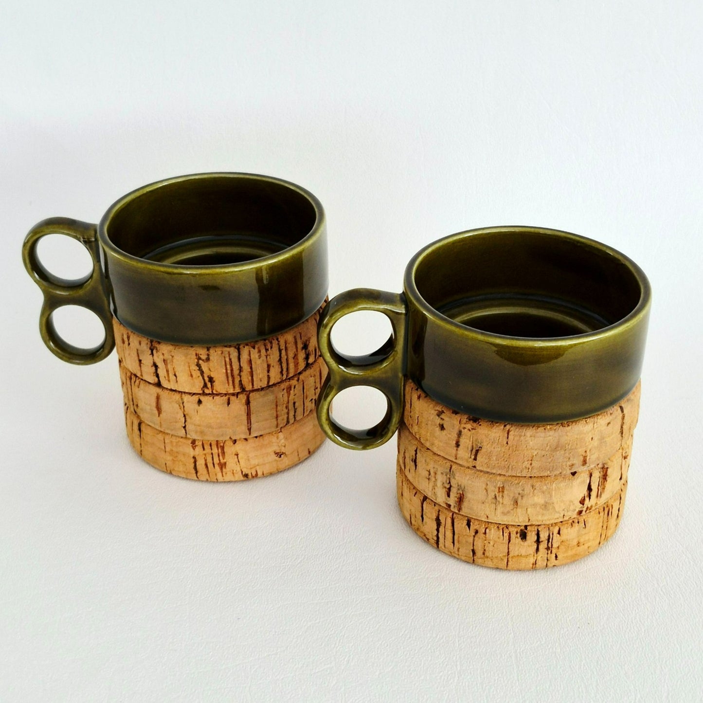 Cork Base Coffee Mug, Set of 2, Made in Portugal