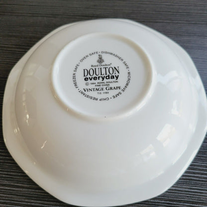 Royal Doulton Vintage Grape Cereal Bowl c.1990s England