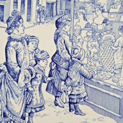 Spode Blue Room Victorian Annual Christmas Plate 1998, Made in England