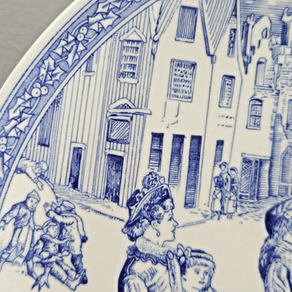 Spode Blue Room Victorian Annual Christmas Plate 1998, Made in England
