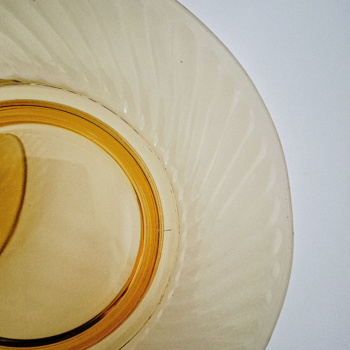 Imperial Glass "Twisted Optic" Footed Salad Plate Set of 2, c.1927-30 USA
