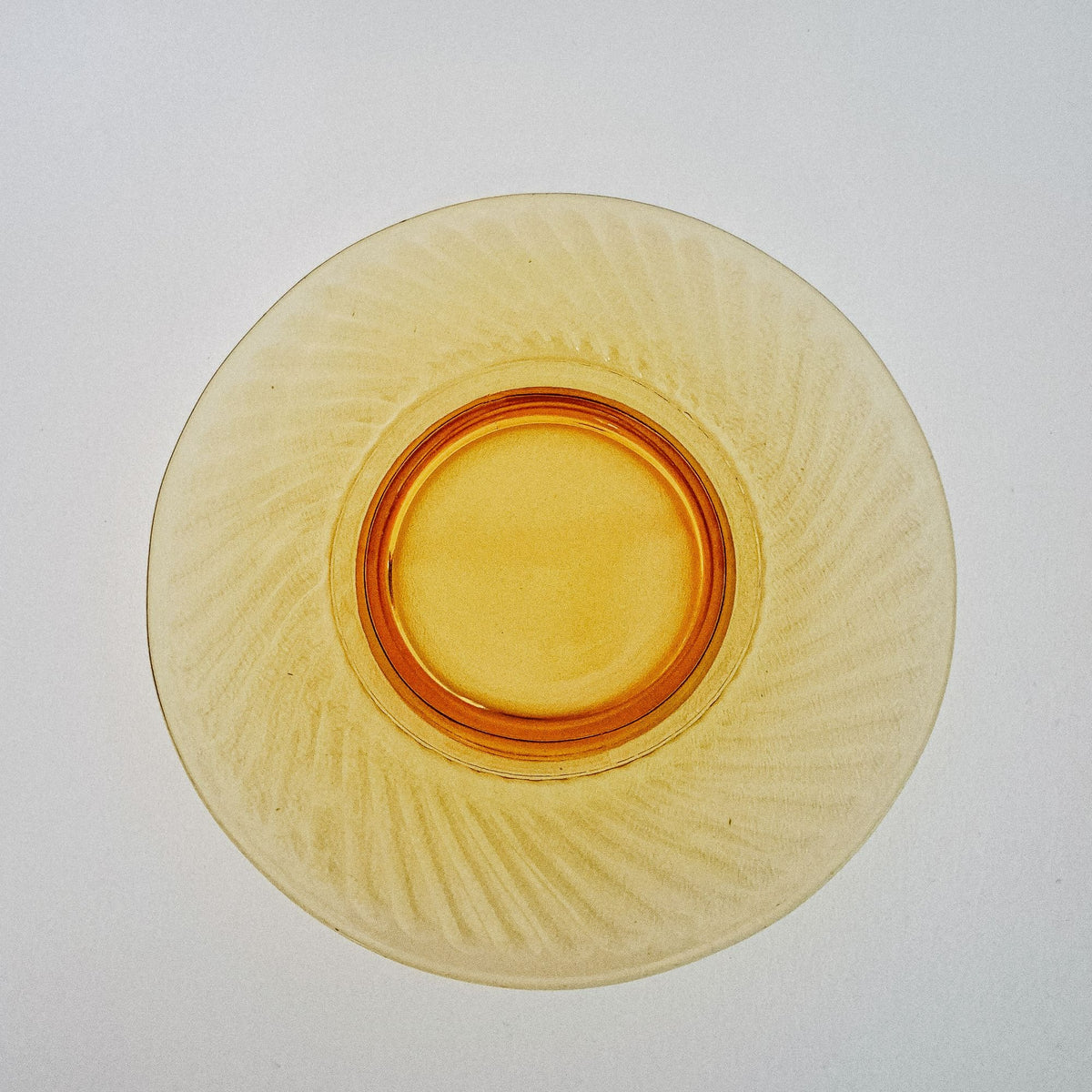 Imperial Glass "Twisted Optic" Footed Salad Plate Set of 2, c.1927-30 USA
