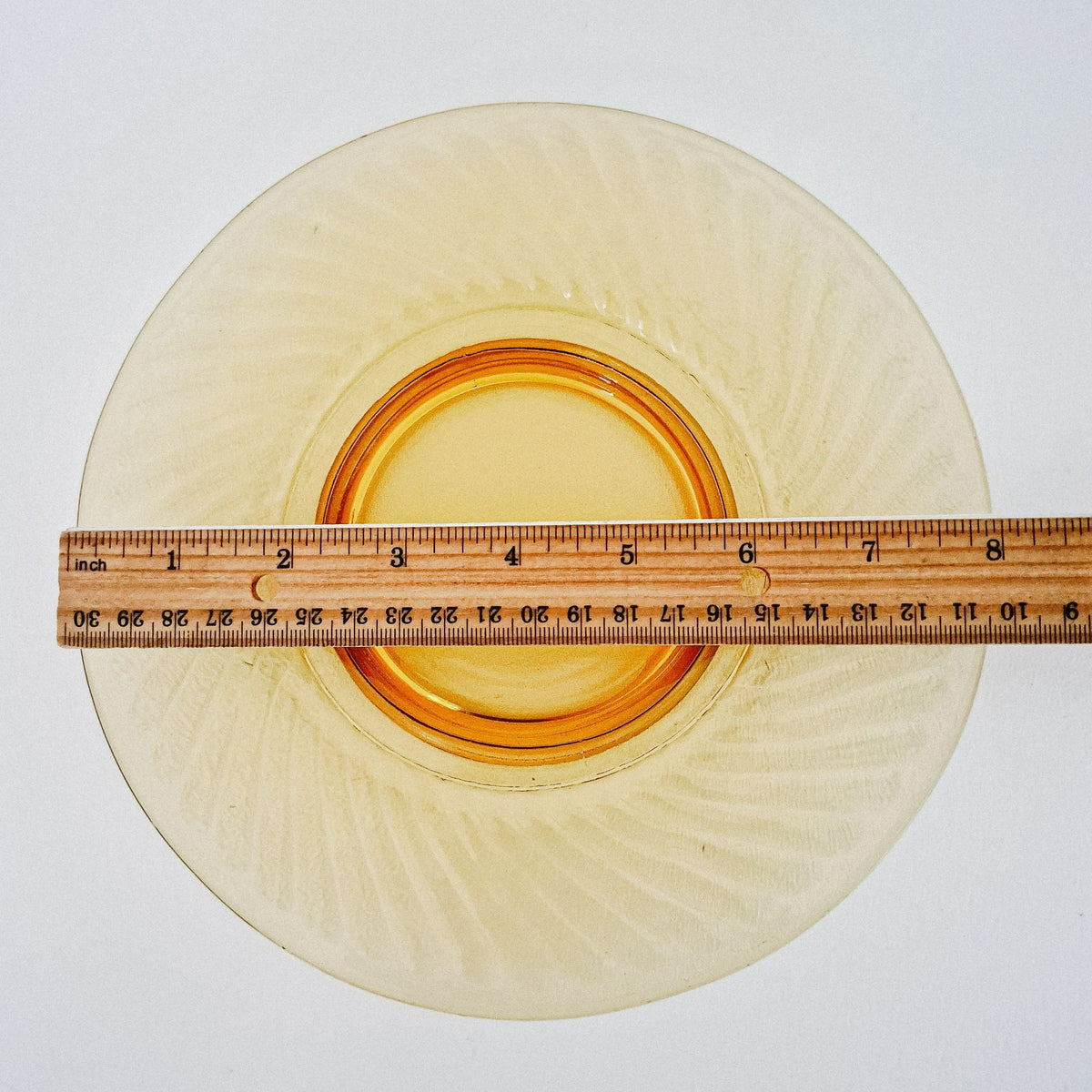 Imperial Glass "Twisted Optic" Footed Salad Plate Set of 2, c.1927-30 USA
