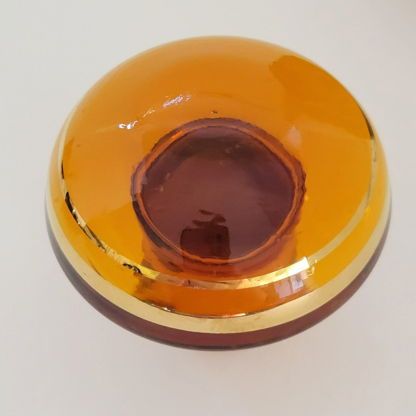 Vintage Etched Elk Stag Decanter Set, Amber Brown Bohemian Glass