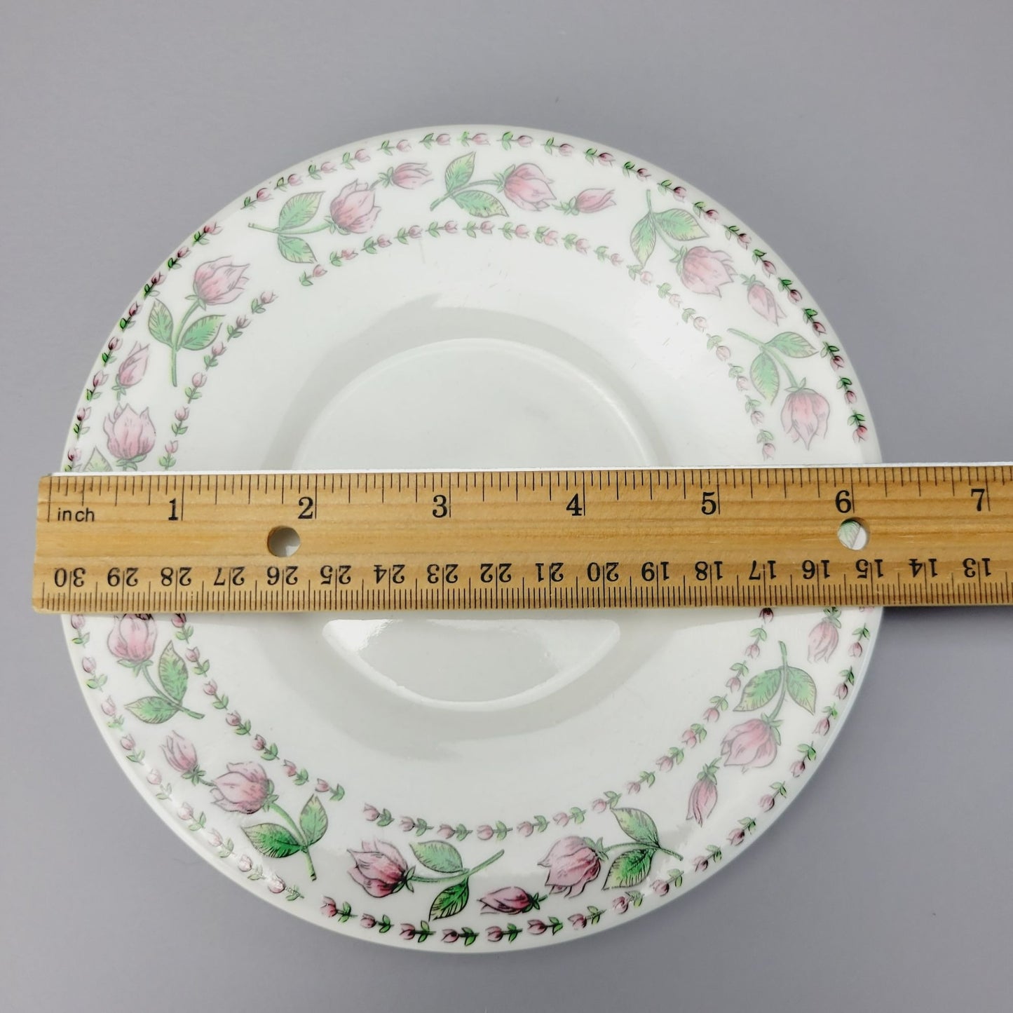 Botanical Gardens Magnolia Flower Cup, Saucer & Salad Plate Set, c1990s