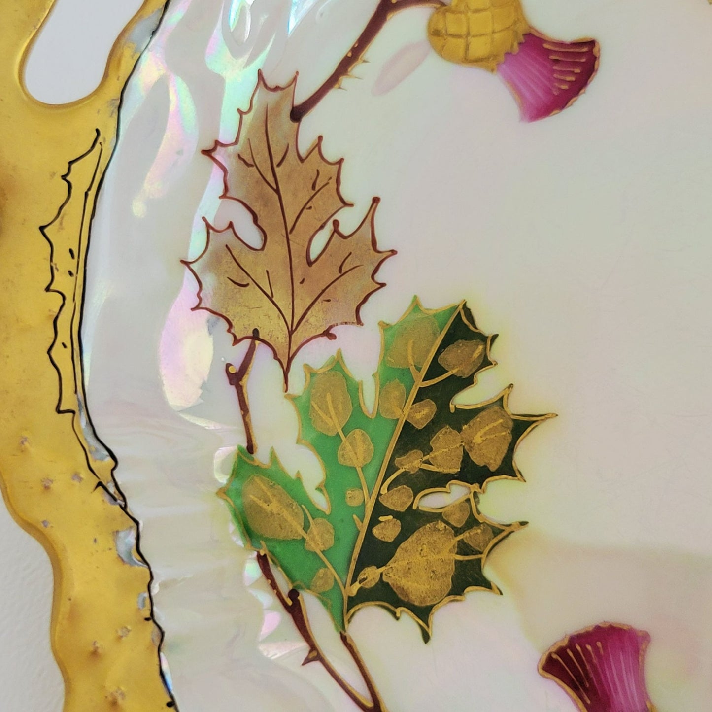 Antique JP Limoges Hand-Painted Trinket Dish, c.1890-1902 France