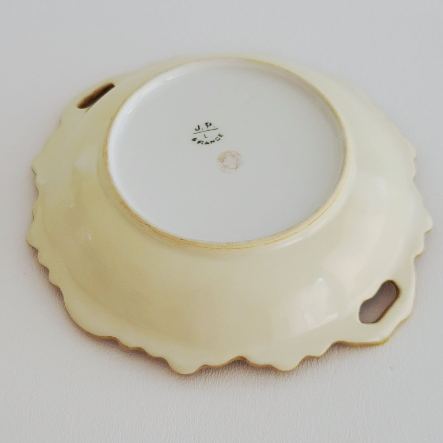 Antique JP Limoges Hand-Painted Trinket Dish, c.1890-1902 France