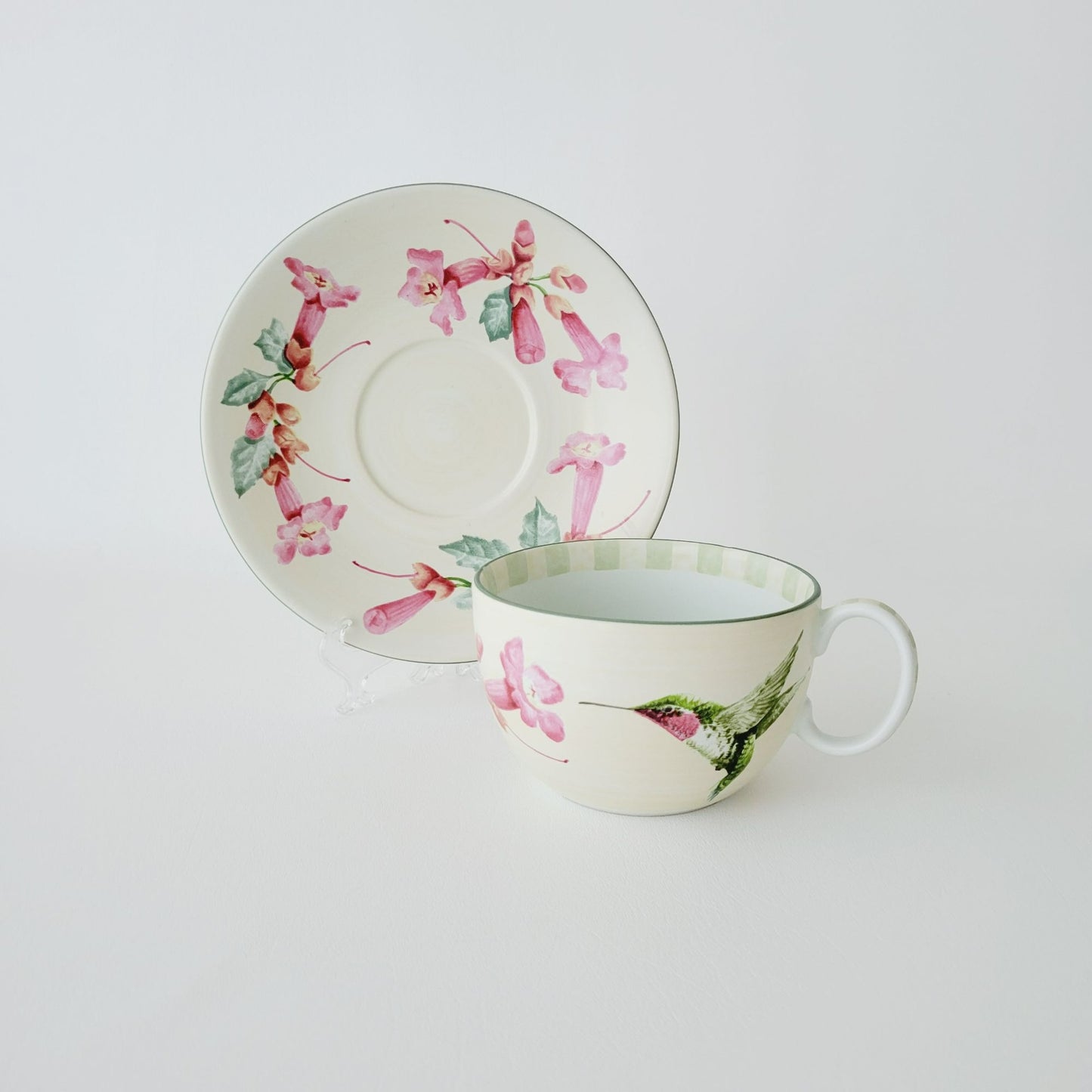 Lenox Summer Greetings Large Hummingbird Breakfast Cup & Saucer Set