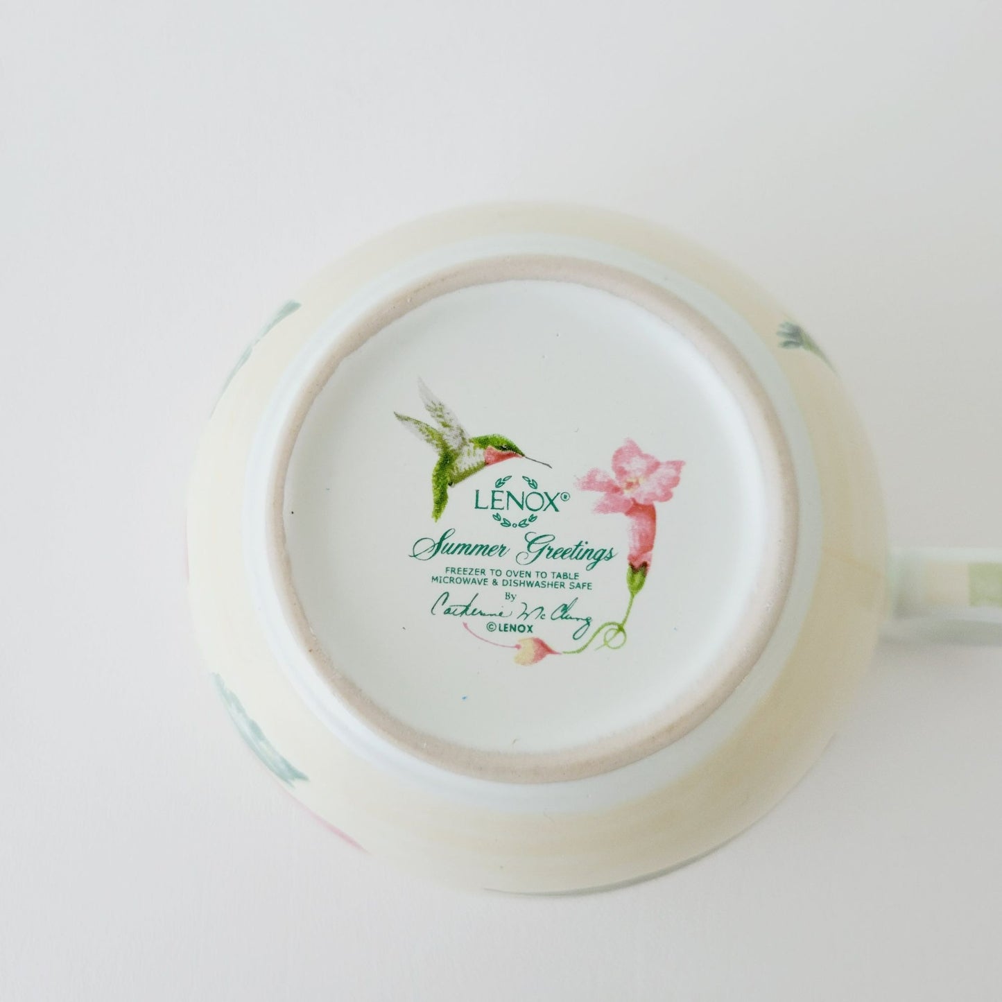 Lenox Summer Greetings Large Hummingbird Breakfast Cup & Saucer Set