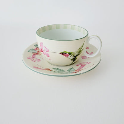 Lenox Summer Greetings Large Hummingbird Breakfast Cup & Saucer Set