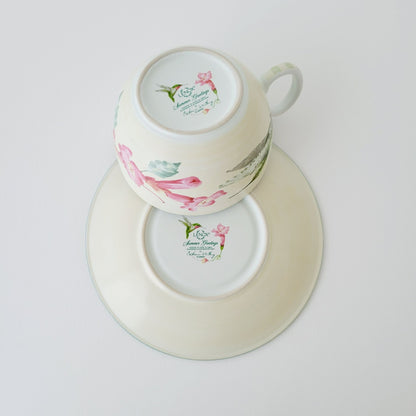 Lenox Summer Greetings Large Hummingbird Breakfast Cup & Saucer Set