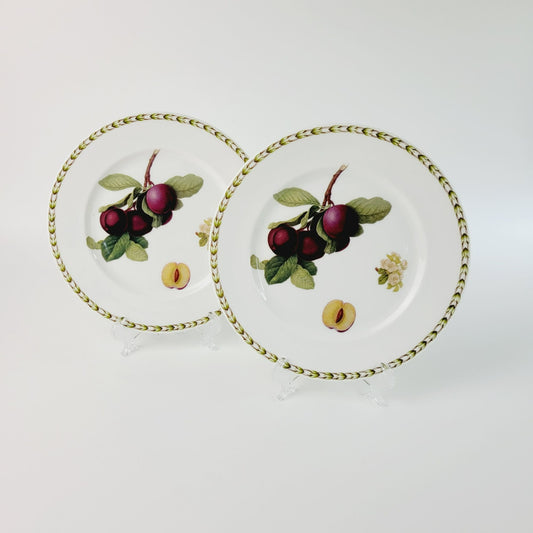 Queen's Hookers Fruit Plum Salad Plate Set of 2, Made in England