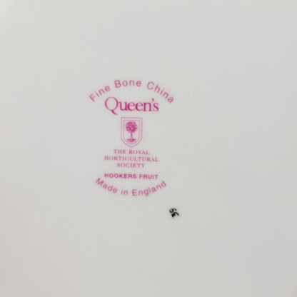 Queen's Hookers Fruit Plum Salad Plate Set of 2, Made in England