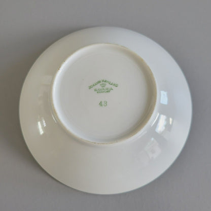 Johann Haviland Wedding Ring Berry Bowl Set of 2, Platinum Trim c.1960s Germany