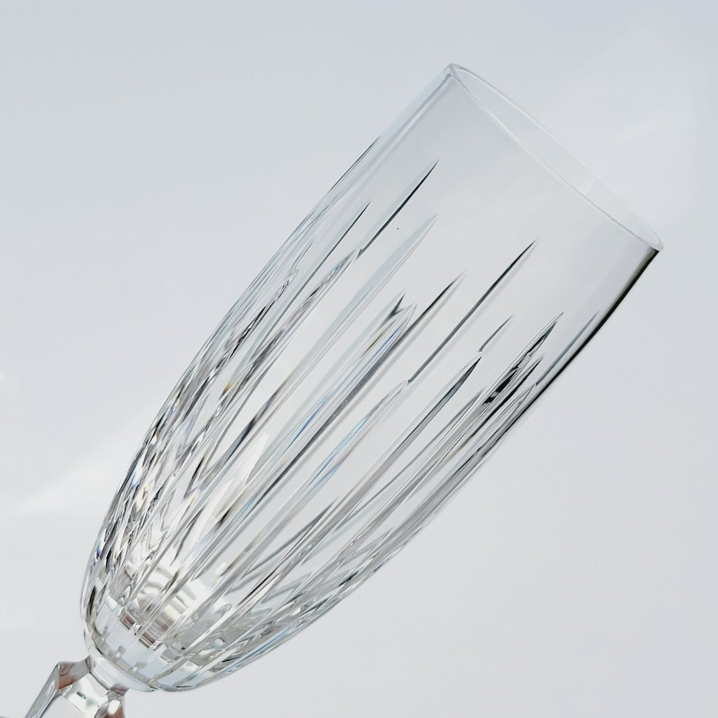 Lenox Decor Cut Crystal Fluted Champagne Glasses, Set Of 2