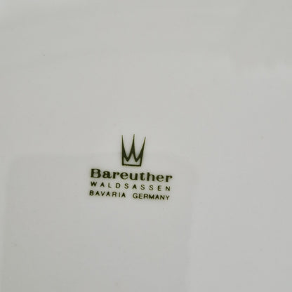 Bareuther Peach & Cherry Dinner Plates, c.1970-90s Germany