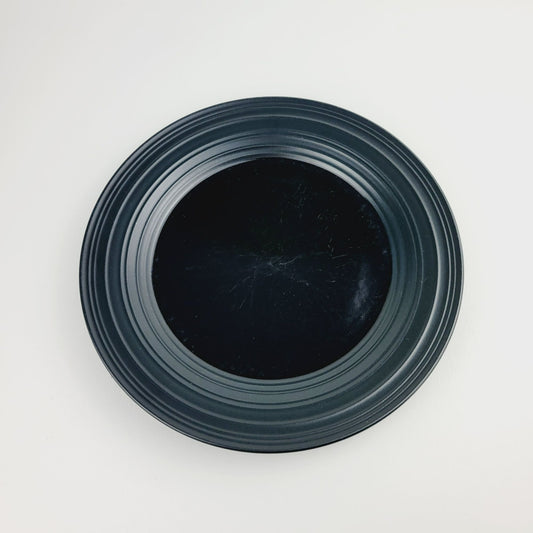 Mikasa Swirl Black Stoneware Dinner Plate