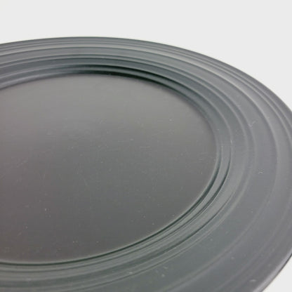 Mikasa Swirl Black Stoneware Dinner Plate