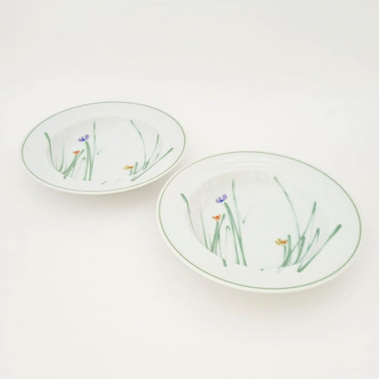 Mikasa Metro Sketch Book Large Rim Soup Bowl Set of 2, c.1980s Japan
