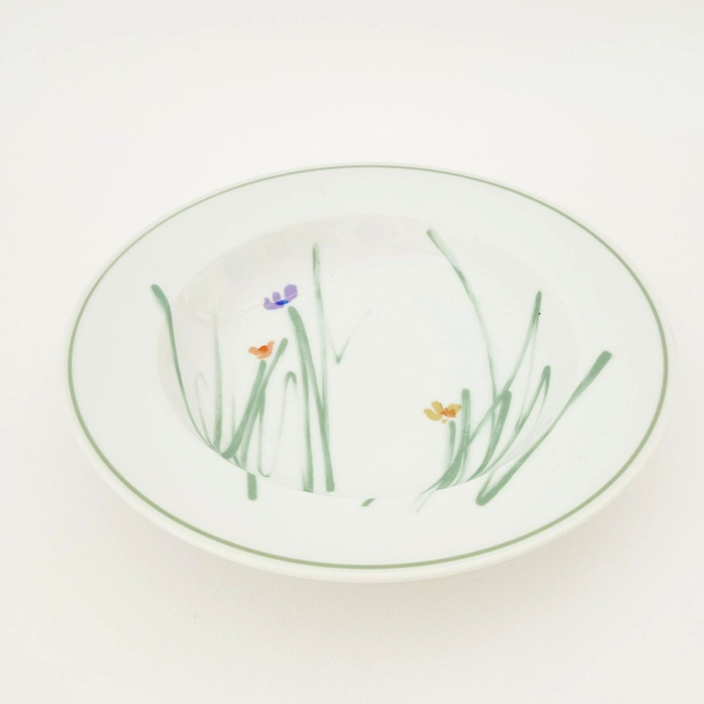 Mikasa Metro Sketch Book Large Rim Soup Bowl Set of 2, c.1980s Japan