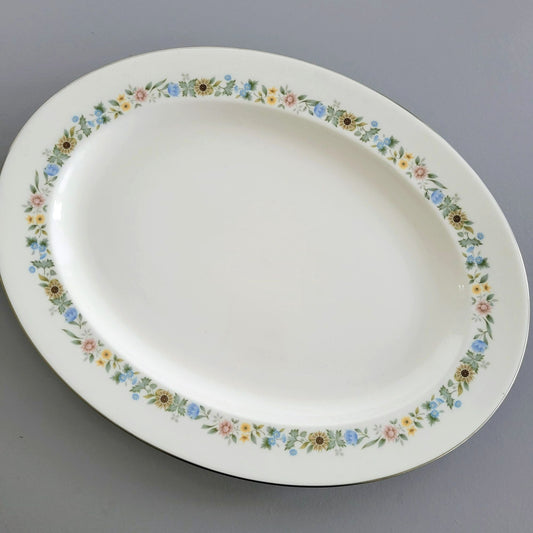 Royal Doulton Pastorale 16" Oval Platter, c. 1970-90 England