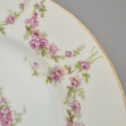 Bernardaud Floral & Swag Bread Plate, Set of 2, Made in France
