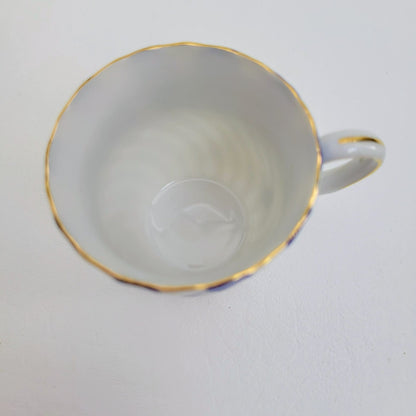 Ucagco China Demitasse Cup & Saucer, Set of 4, Made in Occupied Japan