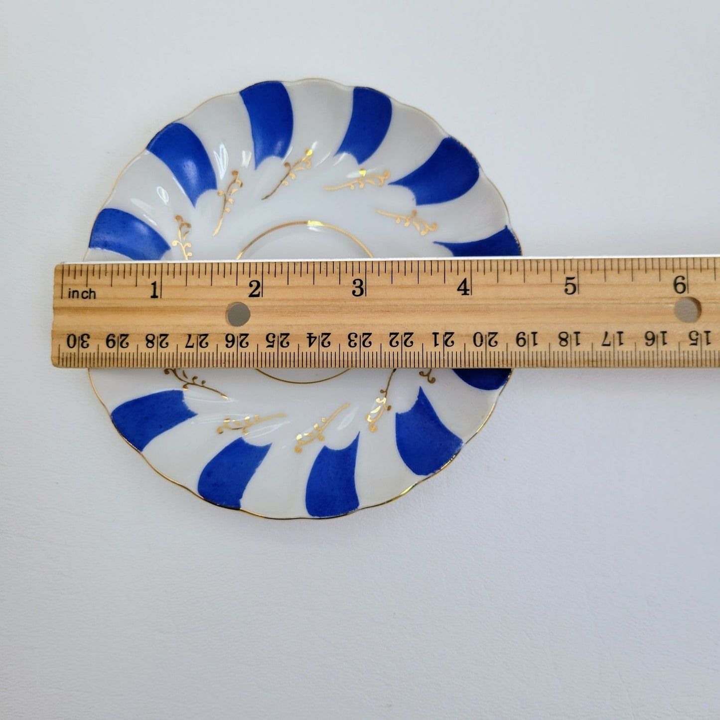 Ucagco China Demitasse Cup & Saucer, Set of 4, Made in Occupied Japan