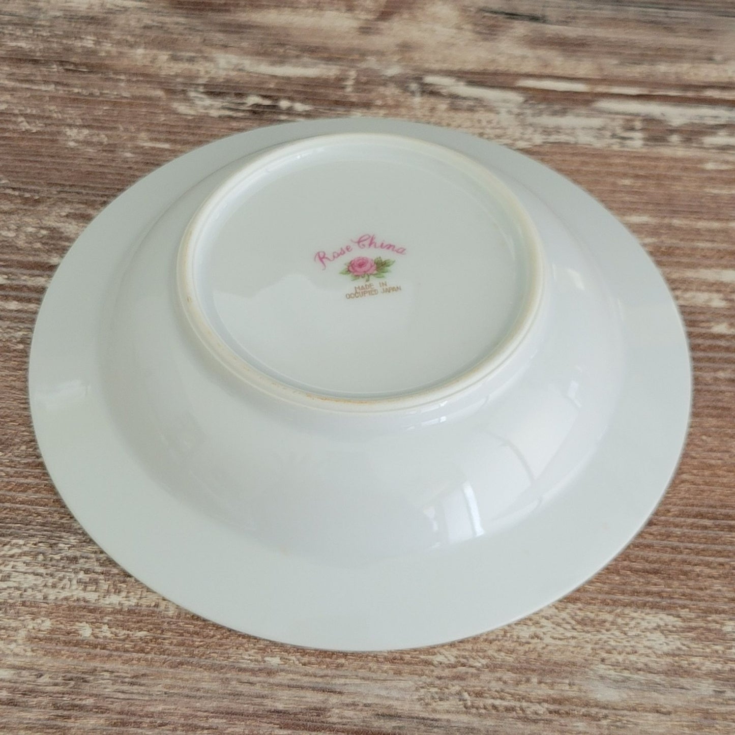Rose China Cream & Blue Floral Dessert Bowl Set of 2, c.1945-48 Occupied Japan