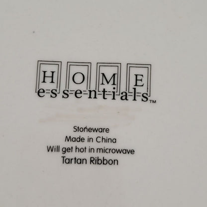 Home Essentials "Tartan Ribbon" Dinner Plate, Set of 2