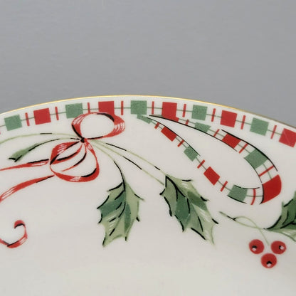 Home Essentials "Tartan Ribbon" Dinner Plate, Set of 2