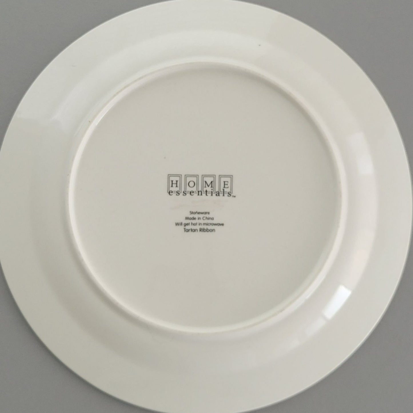 Home Essentials "Tartan Ribbon" Dinner Plate, Set of 2