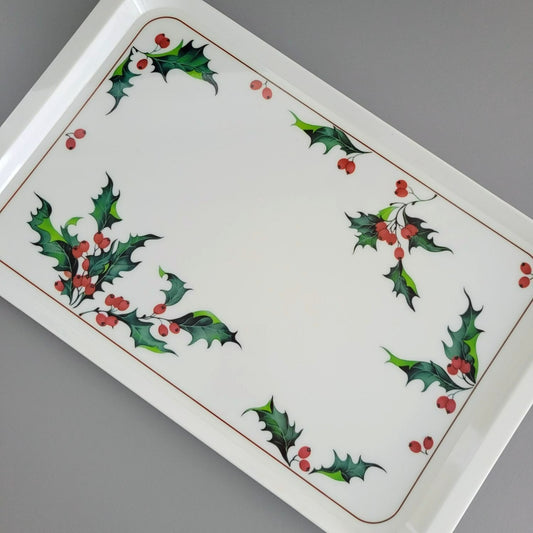 Villeroy & Boch Holly 18" Plastic Serving Tray, Italy c.1991-94