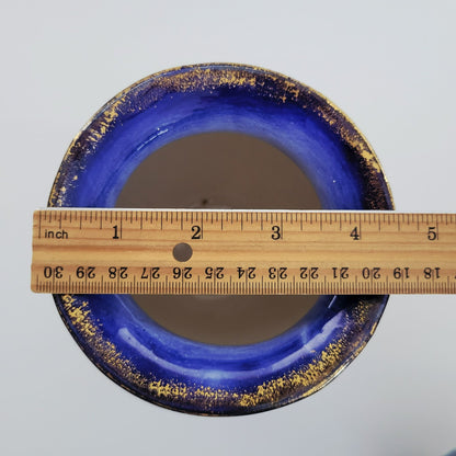 Antique Edge Malkin & Co. IRIS Flow Blue Vase, c.1891-1903 England