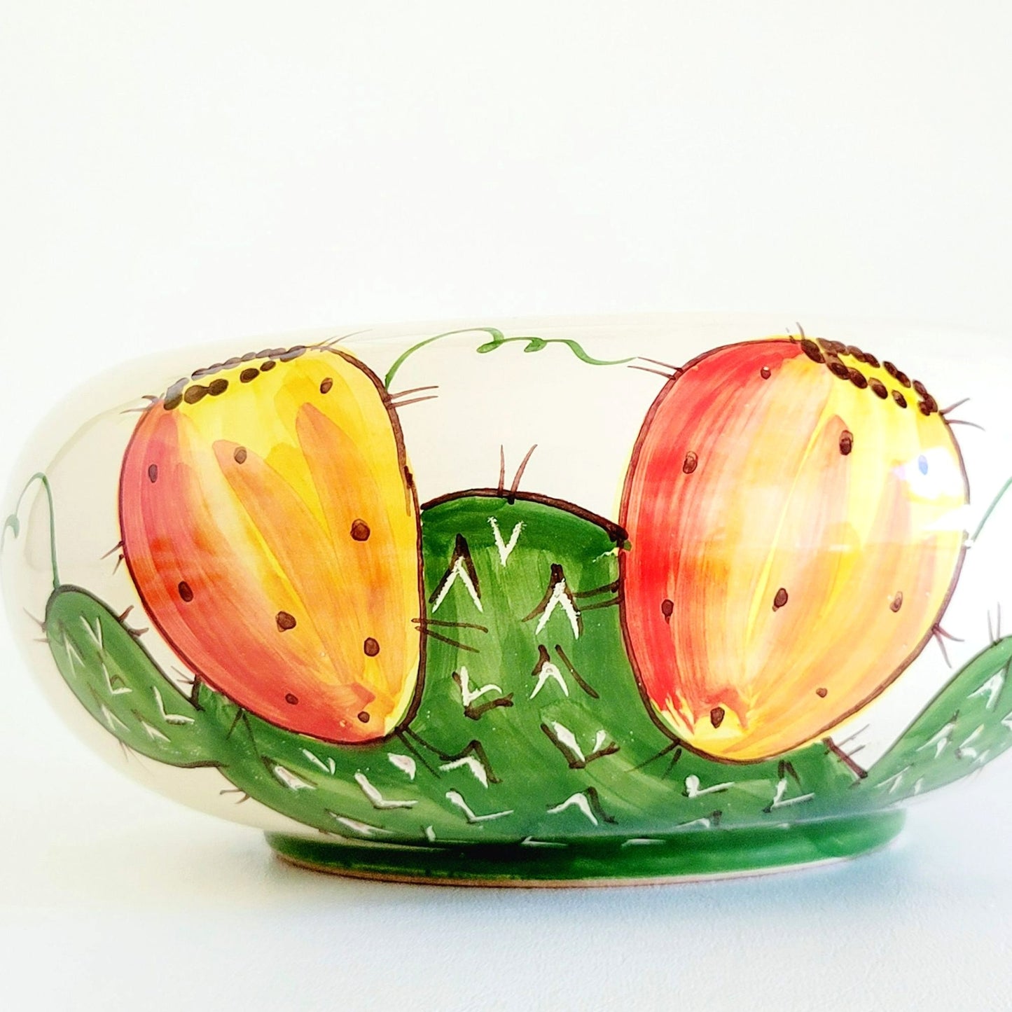 Italian Hand Painted Biscuit Cookie Jar, Santo Stefano Italy