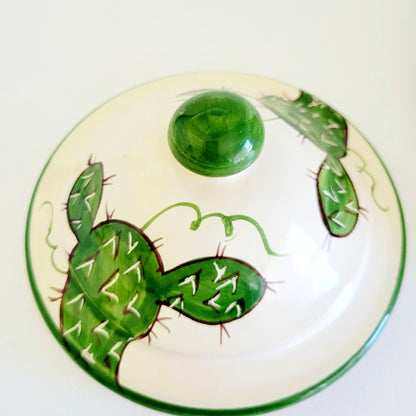 Italian Hand Painted Biscuit Cookie Jar, Santo Stefano Italy