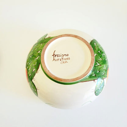 Italian Hand Painted Biscuit Cookie Jar, Santo Stefano Italy