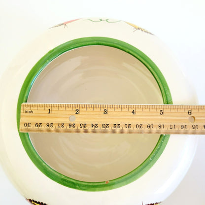 Italian Hand Painted Biscuit Cookie Jar, Santo Stefano Italy