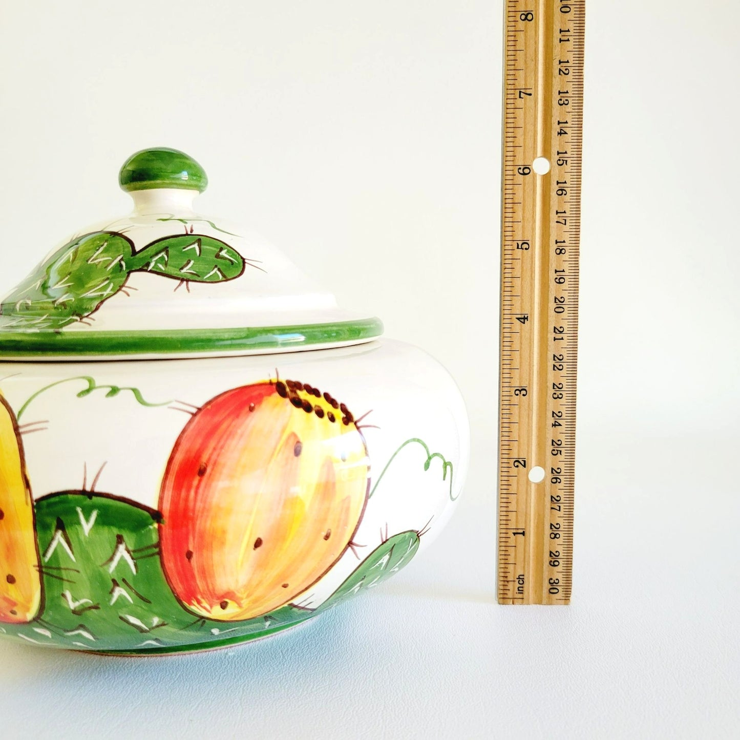 Italian Hand Painted Biscuit Cookie Jar, Santo Stefano Italy