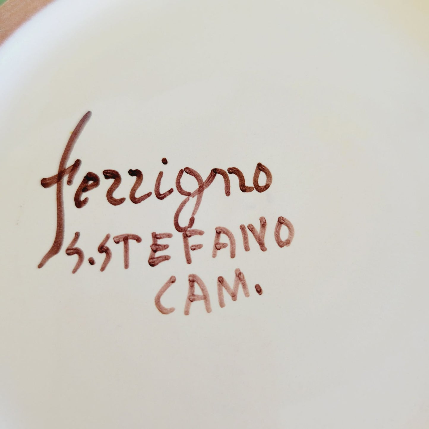 Italian Hand Painted Biscuit Cookie Jar, Santo Stefano Italy