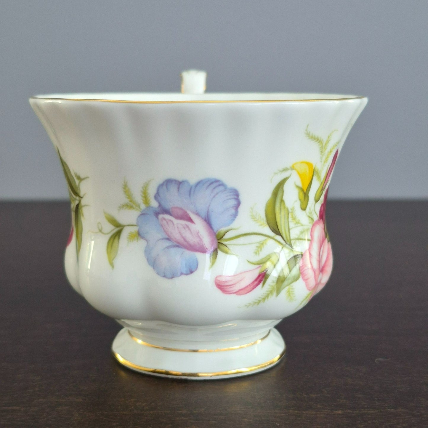 Royal Albert Flower of the Month - April Sweet Pea Teacup & Saucer,  c.1970-2009 England