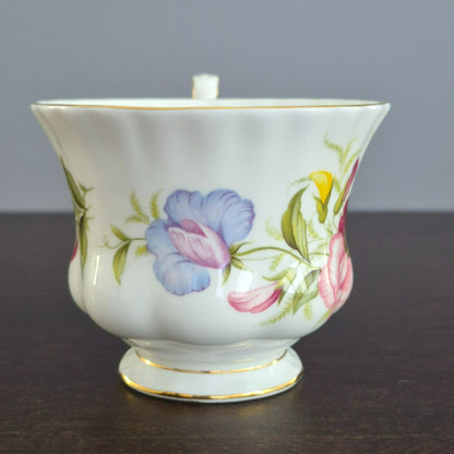 Royal Albert Flower of the Month - April Sweet Pea Teacup & Saucer,  c.1970-2009 England