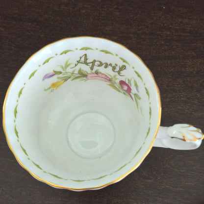Royal Albert Flower of the Month - April Sweet Pea Teacup & Saucer,  c.1970-2009 England
