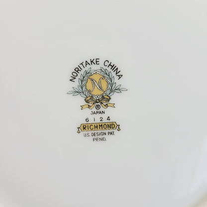 Noritake Richmond 10" Round Serving Bowl, Gold Etched Band
